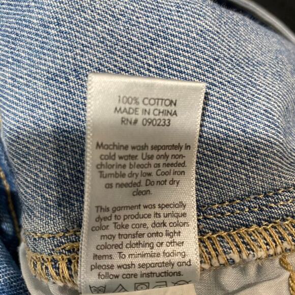 Bullhead Distressed High Rise Denim Jean Shorts Size 27 - Picture 5 of 5